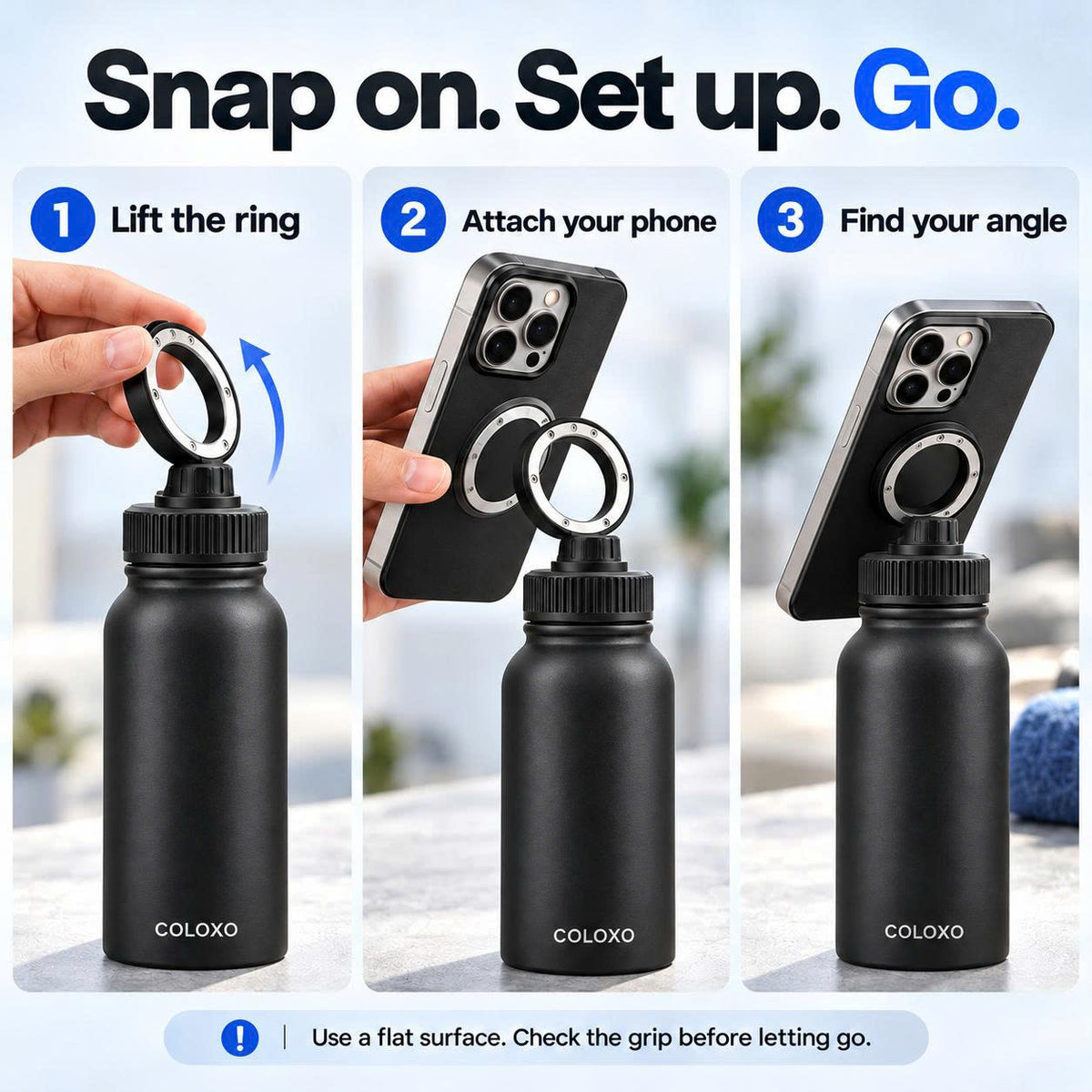 COLOXO™ 3-in-1 Magnetic Water Bottle